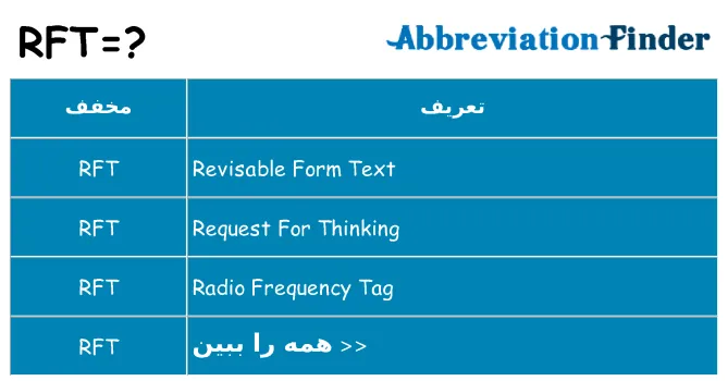 rft چیست